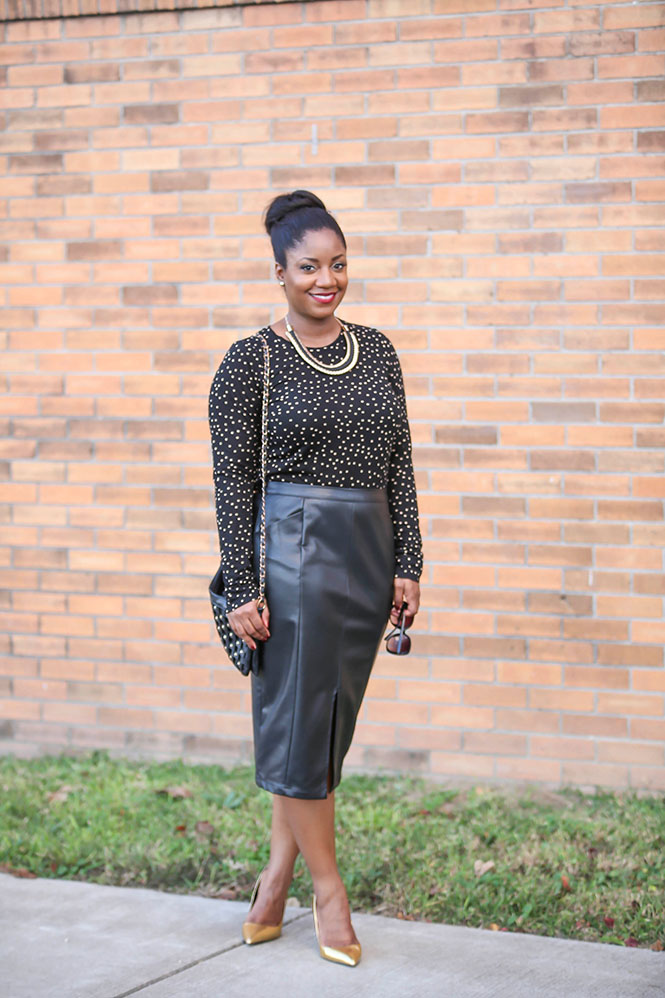 polkadot-top-black-leather-skirt-3