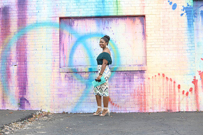 tribal-print-pencil-skirt-ruffle-offshoulder-top-5