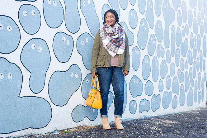 plaid-blanket-scarf-utility-jacket-booties-3