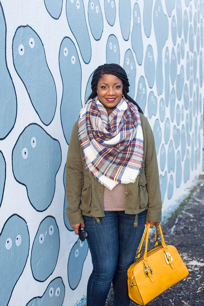 plaid-blanket-scarf-utility-jacket-booties-5