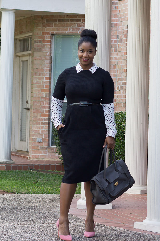 polka-dot-top-layered-black-wiggle-dress-8