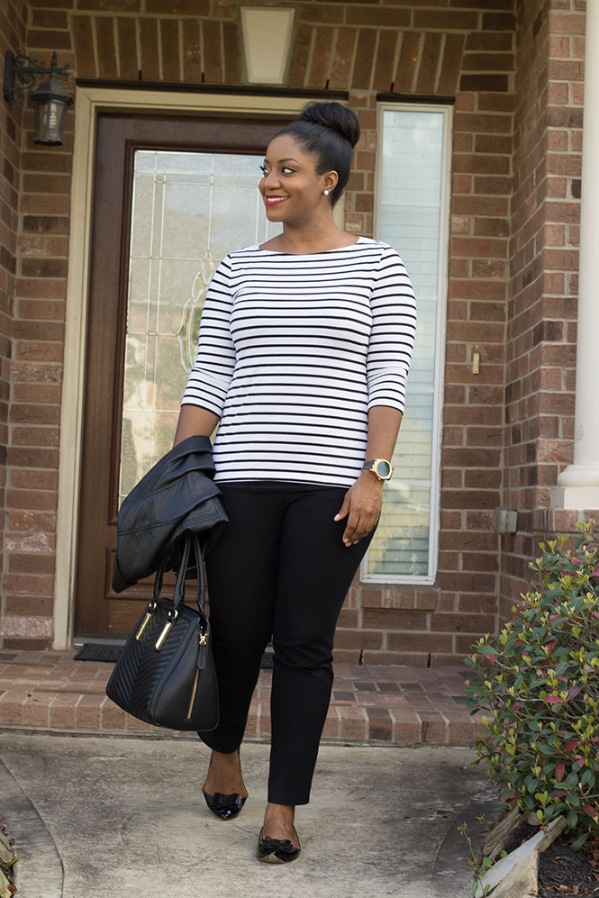 striped-top-black-pants-bow-flats-6