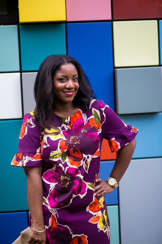 purple-floral-dress-neon-pumps-11