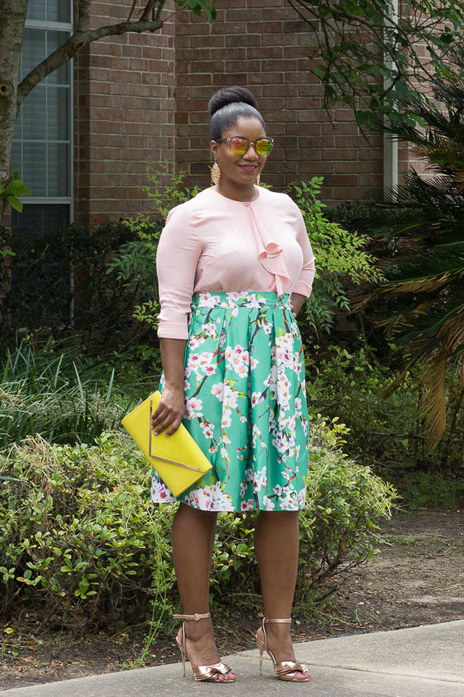 pink-ruffle-top-green-floral-skirt-6