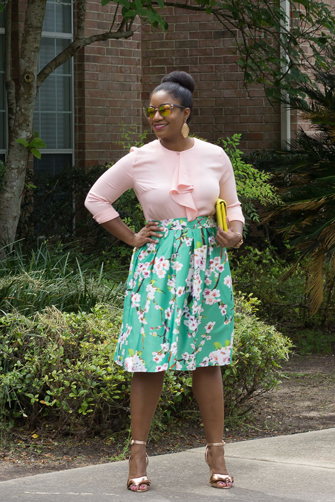 pink-ruffle-top-green-floral-skirt-9
