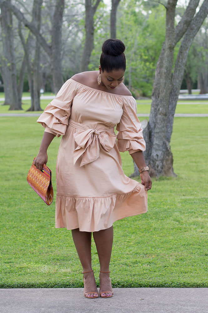 statement-sleeve-zara-dress-warm-neutrals-6