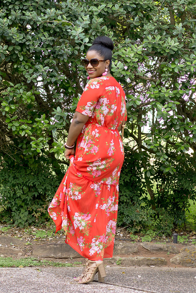 Say What Now? Red Floral Maxi Dress ...