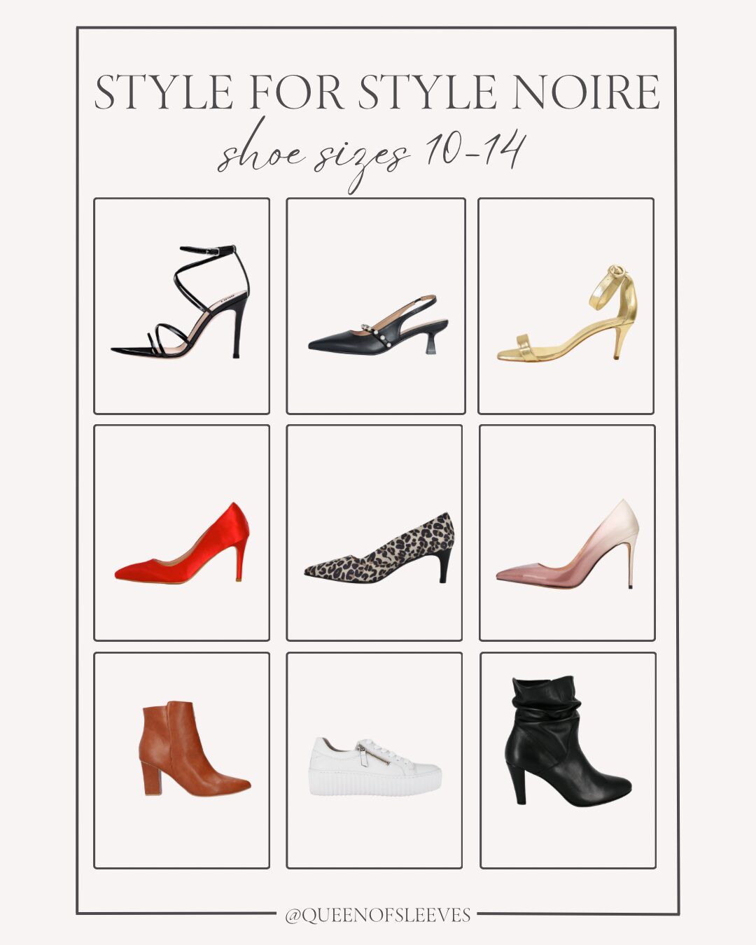 Chic shoes in extended sizes 10–14